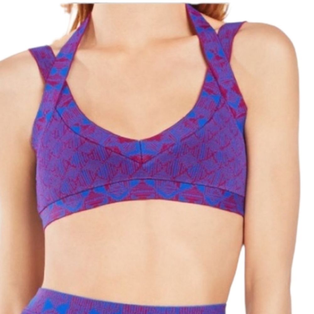 BCBGMAXAZRIA KIANA Geometric‎ Jacquard  Cropped Top Size SMALL